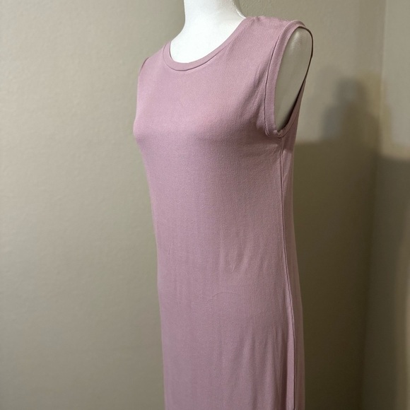 Mod Ref Tank Midi Dress Dusty Blush Pink Size Small - Picture 3 of 4